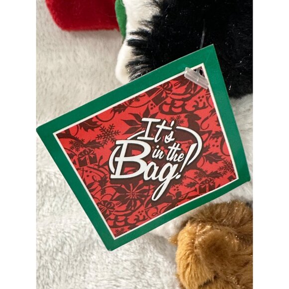 It's in the Bag Plush Puppy Dog Saint Bernard Hound With Tags Stocking Christmas - Picture 5 of 13